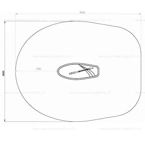 Planche à voile sur ressort pour aire de jeux